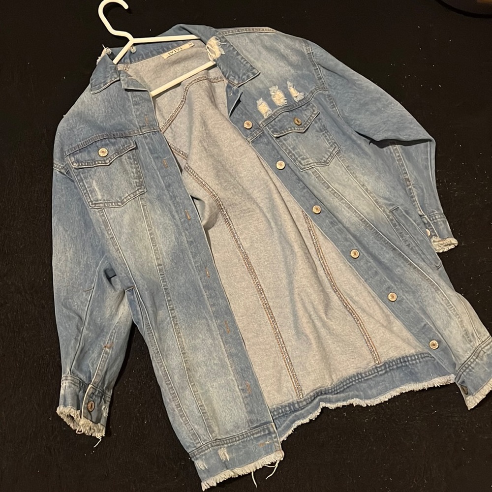 Distressed Denim Jacket